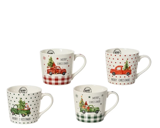 Christmas Tree Truck Mug - Assorted Designs