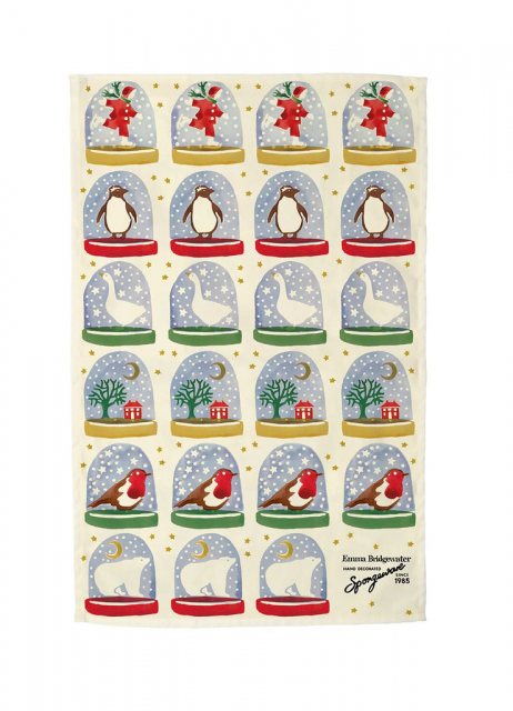 Emma Bridgewater Snow Globe Tea Towel