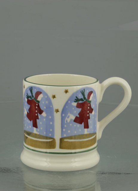 Emma Bridgewater Ice Skater Snow Globe 1/2 Pint Mug
