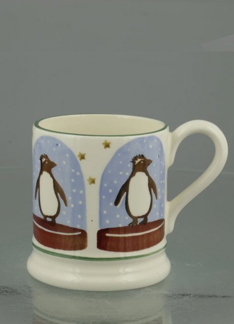 Emma Bridgewater Penguin Snow Globe 1/2 Pint Mug