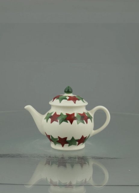 Emma Bridgewater Christmas Stars Tiny Teapot Decoration Boxed
