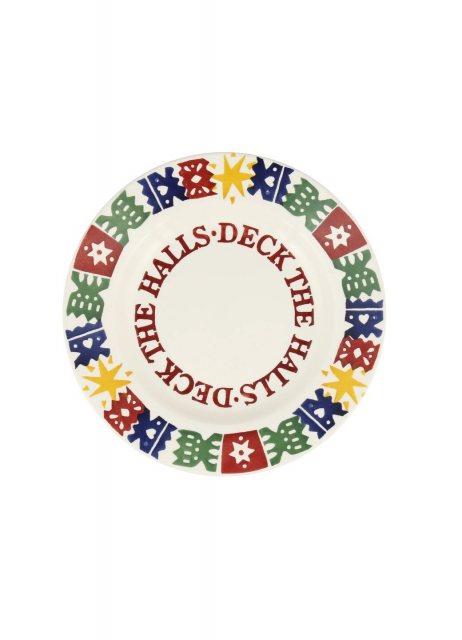 Emma Bridgewater Christmas Crackers Medium Dinner Plate 8.5 Inch