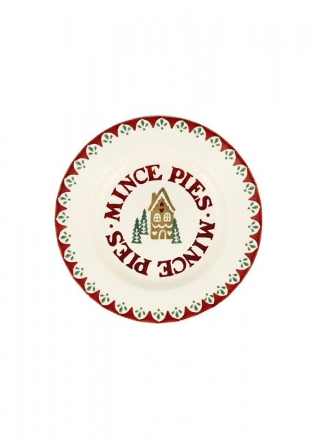 Emma Bridgewater Gingerbread Mince Pies Medium Dinner Plate 8.5 Inch
