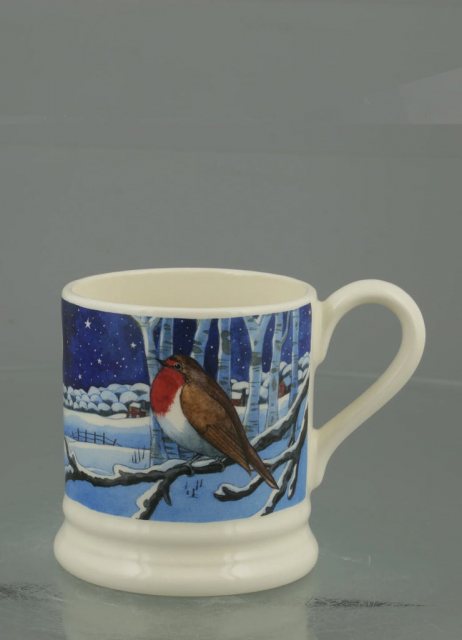 Emma Bridgewater Midnight Robin 1/2 Pint Mug