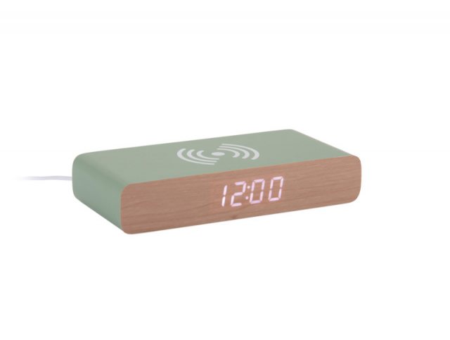 Karlsson Alarm Clock Retro Flat LED - Jungle Green