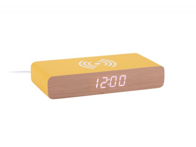 Karlsson Alarm Clock Retro Flat LED - Bright Yellow