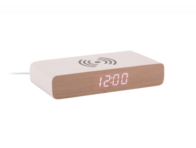 Karlsson Alarm Clock Retro Flat LED - White