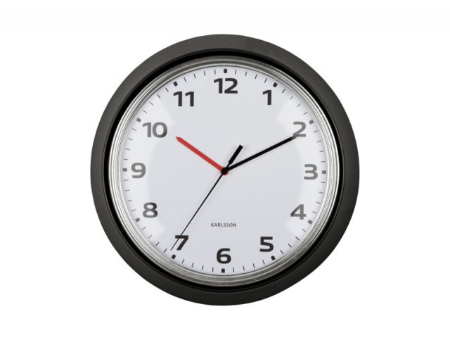 Karlsson Wall Clock Modern Retro - Black