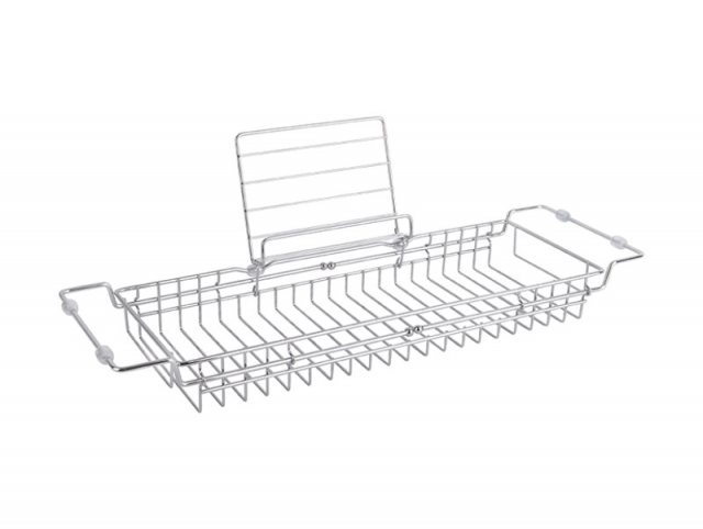 Present Time Bath Tub Caddy - Chrome