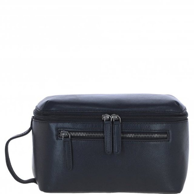 Ashwood Leather Men's Classic Washbag - Black S-66