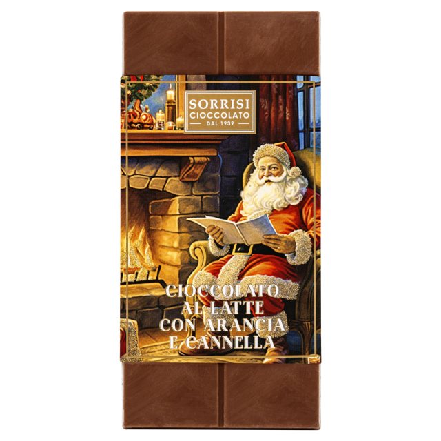 Boella & Sorrisi Milk Chocolate Bar with Orange & Cinnamon 80g