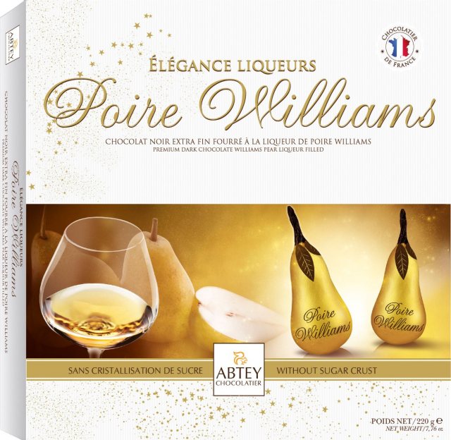 Abtey Elegance Williams Pear Liqueurs Luxury Box 220g