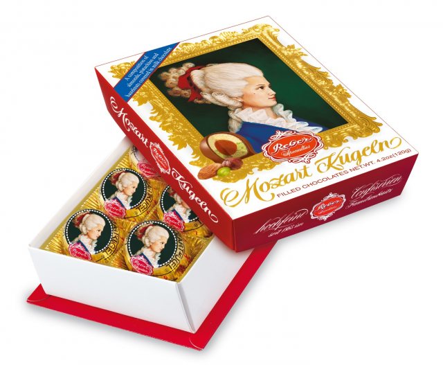 Reber Constanze Mozart-Kugel Picture Box 6 Pieces 120g