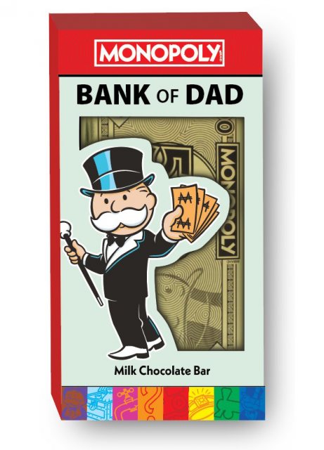 Monopoly Bank of Dad Chocolate Bar 70g