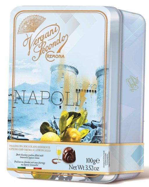 NAPOLI Dark Chocolate Pralines with Limoncello Cream 100g