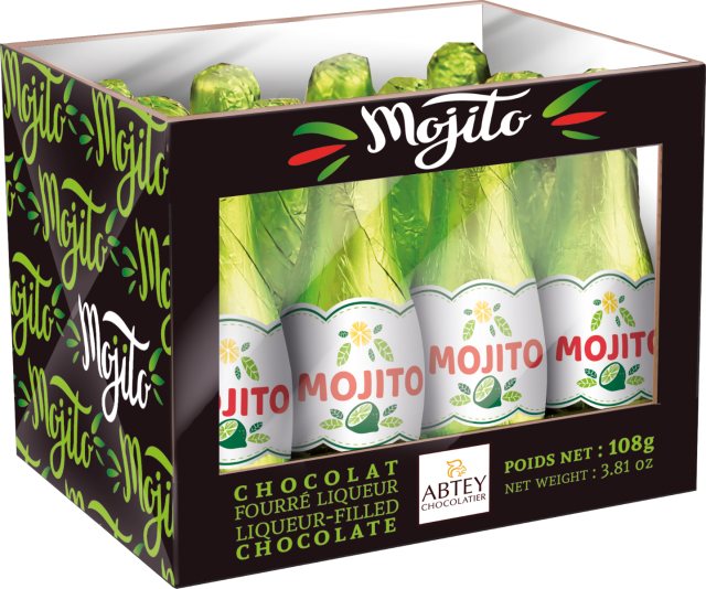 Abtey Crate of 12 Mojito Chocolate Liqueurs 108g