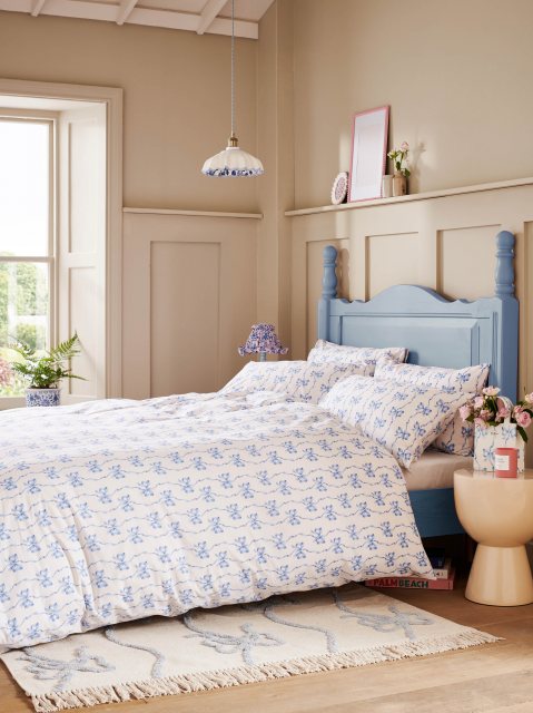 Cath Kidston Ribbon Bow Cornflower Bedding