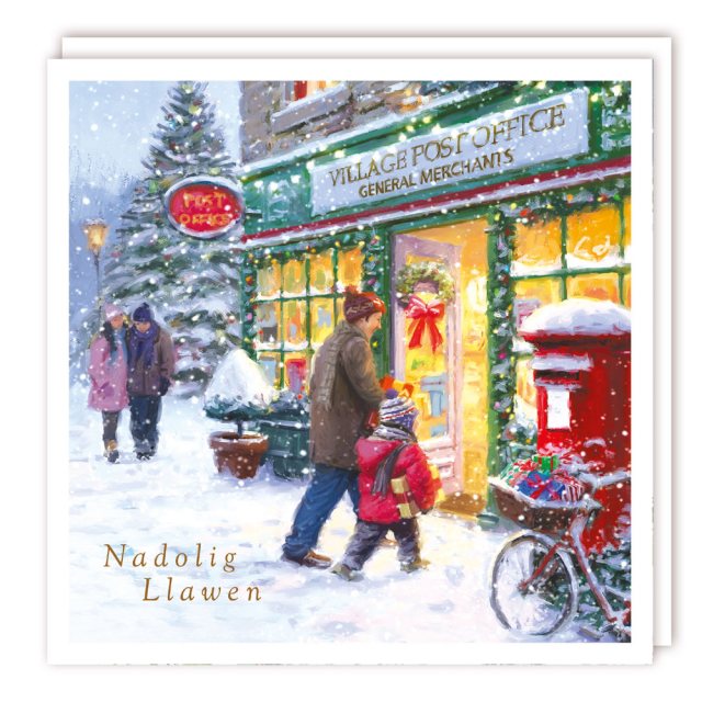 Nadolig Llawen At the Post Office Christmas Cards - 5 Pack