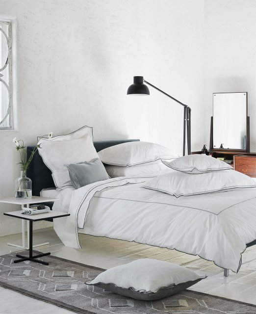 Designers Guild Astor Silver & Slate Quilt Cover