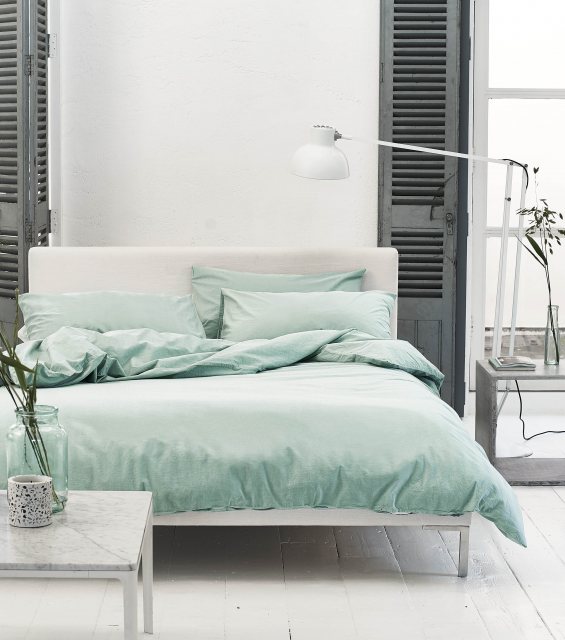 Designer Guild Loweswater Porcelain Green Quilt Cover