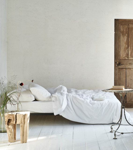 Designers Guild Loweswater Chalk White Quilt Cover
