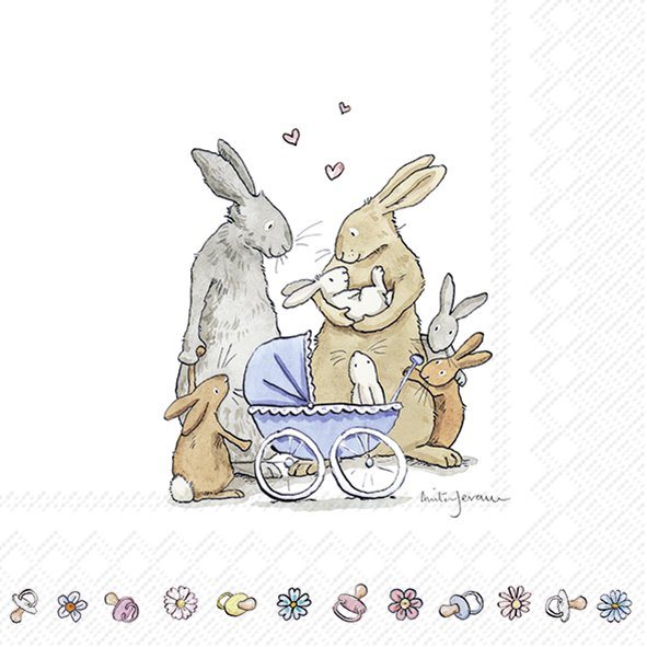 IHR Napkins Welcome Baby