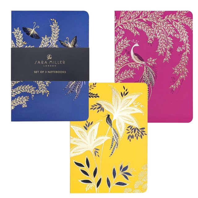 Sara Miller Anniversary Set of 3 B6 Notebooks