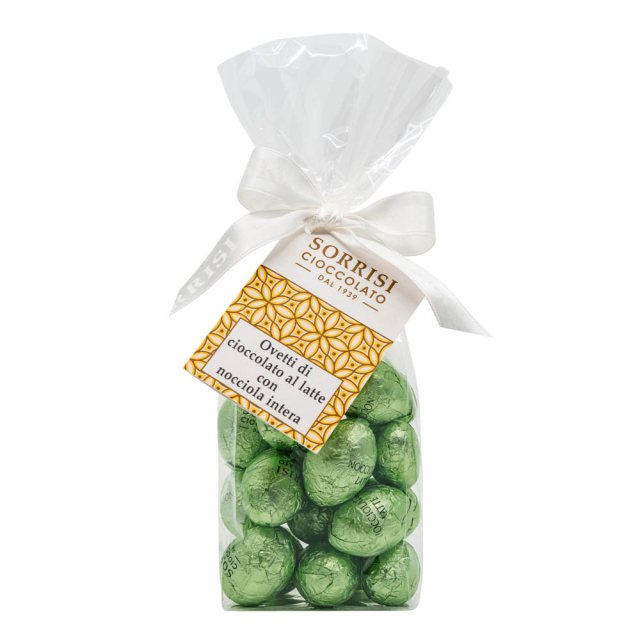 Boella & Sorrisi Milk Chocolate Eggs with Whole IGP Hazelnuts 150g