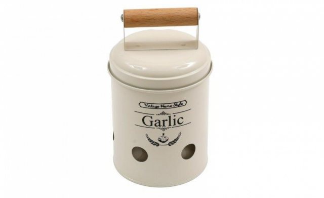 Vintage Home Garlic Tin