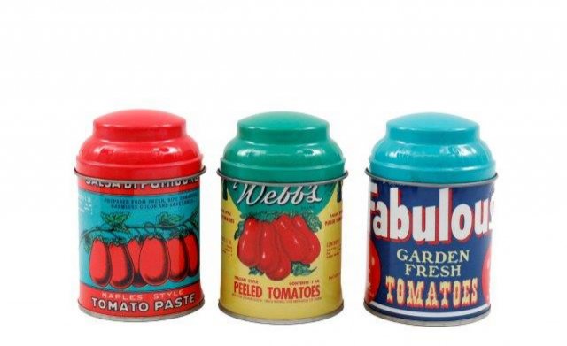 Vintage Style Round Spice Tin