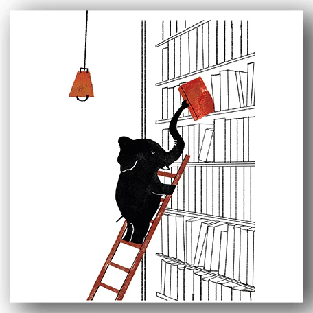 Kyoto Nemoto Book Lover Greetings Card