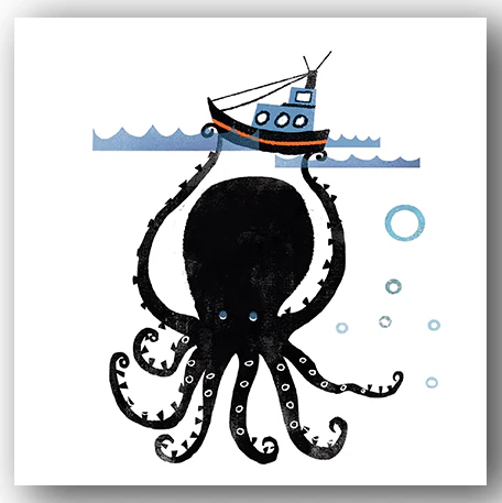 Kyoto Nemoto Octopus Greeting Card