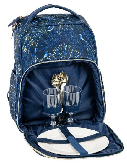 Sara Miller Anniversary 2 Person Insulated Back Pack with Contents