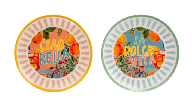 Summerhouse Portofino Decorated Plates Set of 4