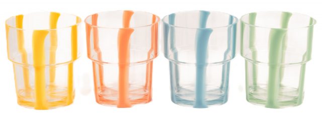 Summerhouse Portofino Stacking Tumbler Stripe Set of 4