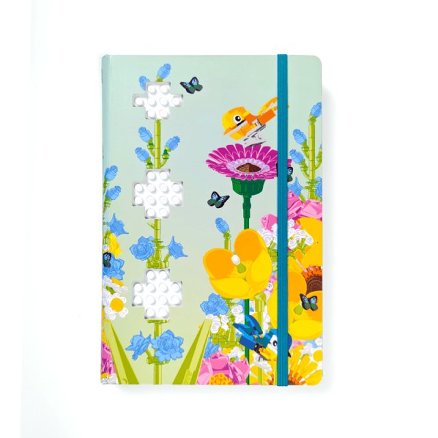 LEGO Stationery Reclaim & Recycle Dotted Notebook With Gel Pen Botanical