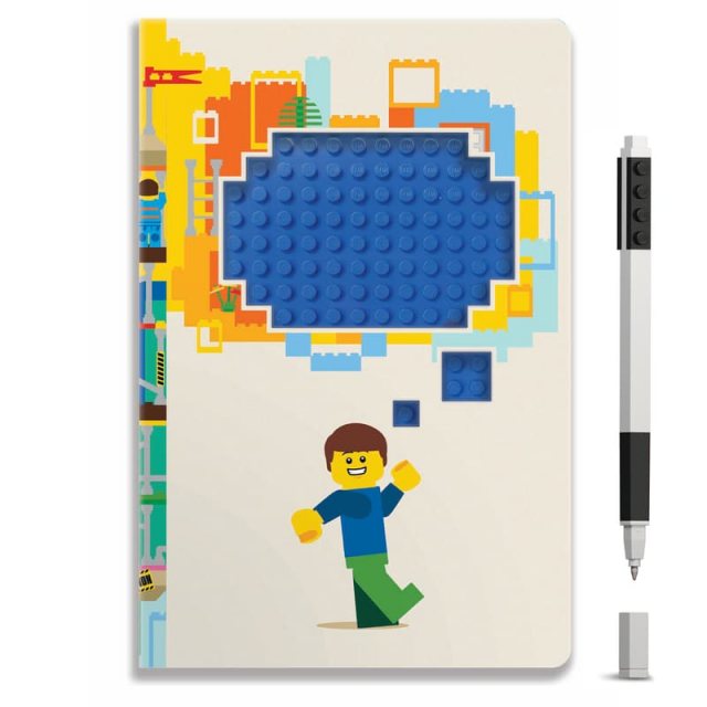 LEGO Stationery Reclaim & Recycle Dotted Notebook With Gel Pen - Thoughts