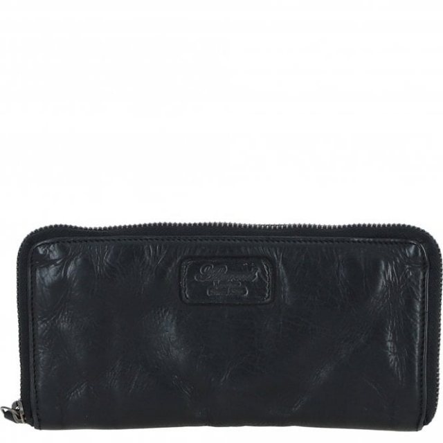 Ashwood Leather Vintage Purse - Black D100