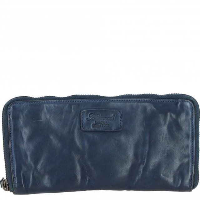 Ashwood Leather Vintage Purse - Navy D100