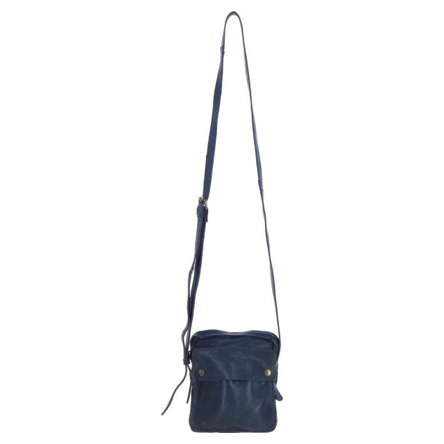 Ashwood Leather Crossbody Bag - Navy D101