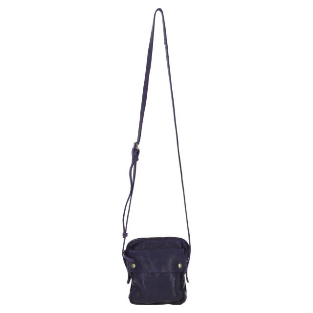 Ashwood Leather Crossbody Bag - Purple D101