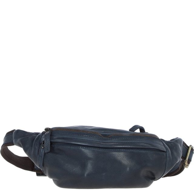 Ashwood Leather Bum Bag - Navy D102