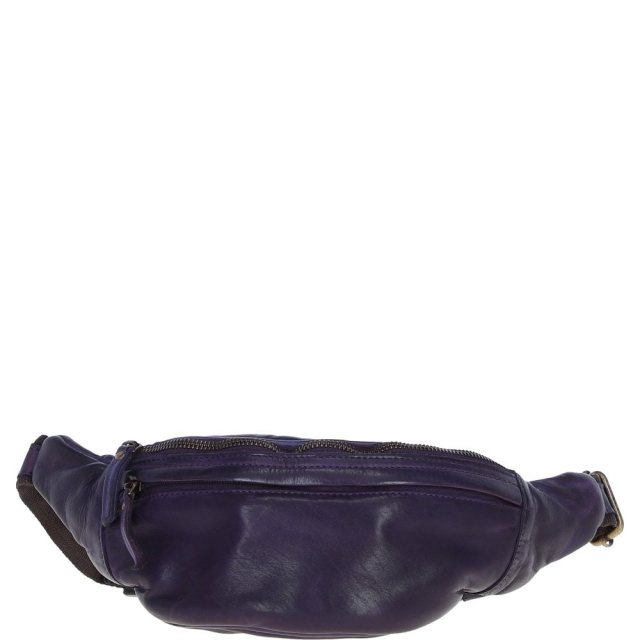 Ashwood Leather Bum Bag - Purple D102