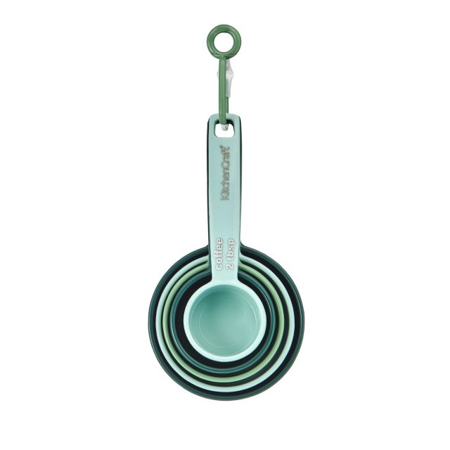 KitchenCraft 5pc Measuring Cup Set - Green & Blue