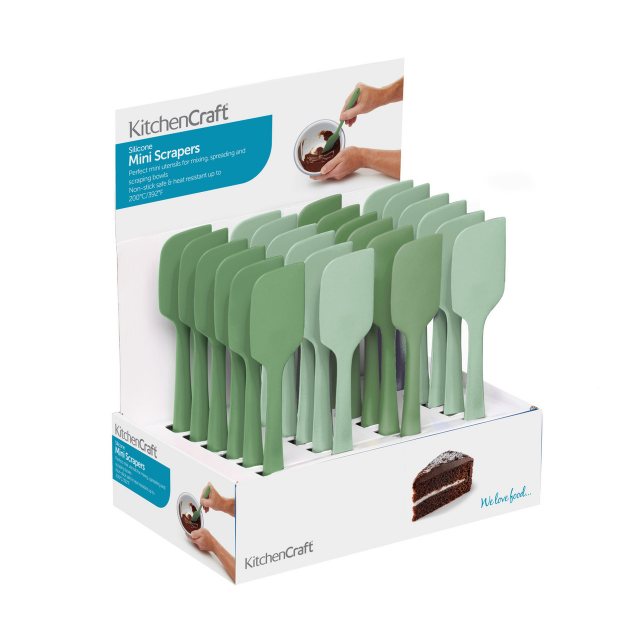 KitchenCraft Mini Spatula - Light / Dark Green