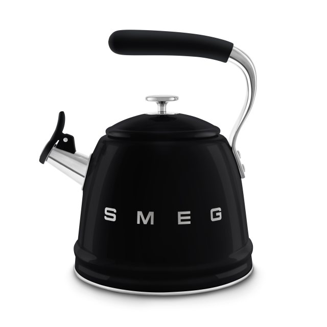 SMEG 50's Style Whistling Kettle - Black