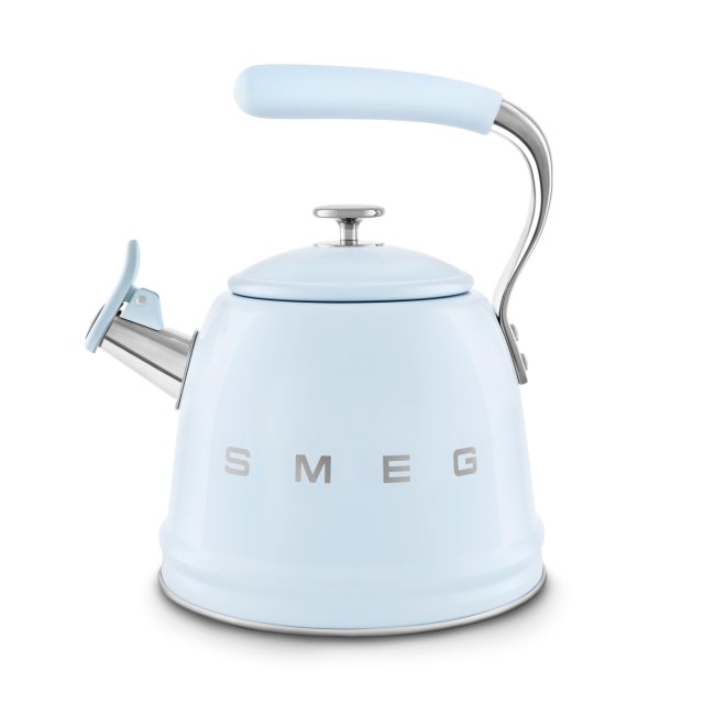 SMEG 50's Style Whistling Kettle - Pastel Blue