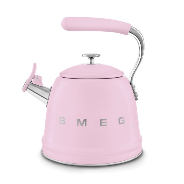 SMEG 50's Style Whistling Kettle - Pink