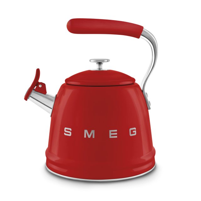 SMEG 50's Style Whistling Kettle - Red