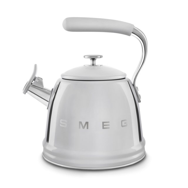 SMEG 50's Style Whistling Kettle - Stainless Steel